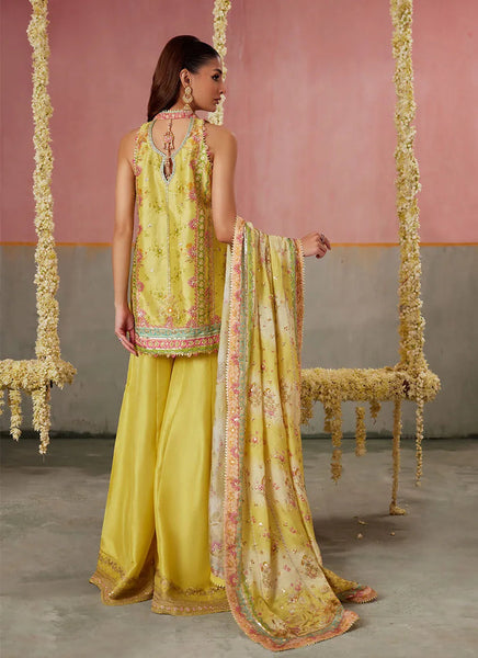 Mayna Festive Prints '25 - Zaria Kiwi Shirt And Dupatta