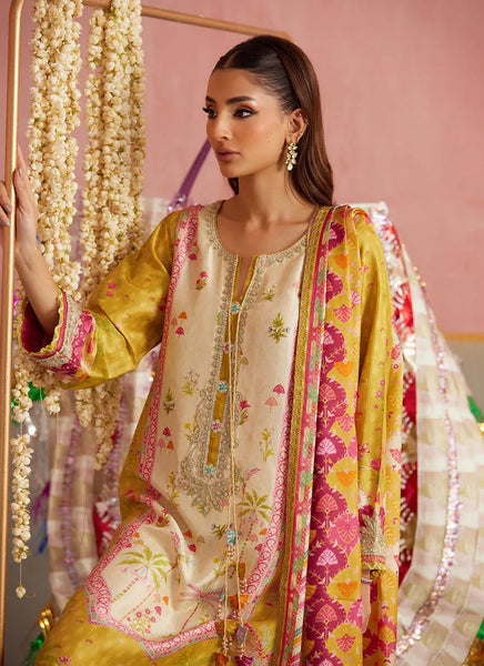 Mayna Festive Prints '25 - Arabella Kiwi Shirt And Dupatta