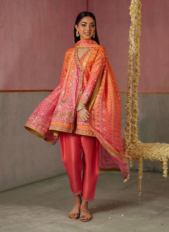 Mayna Festive Prints '25 - Ananya Ombre Shirt And Dupatta