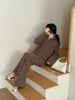 New In '25 - Lolo Knit Detail Suit Brown