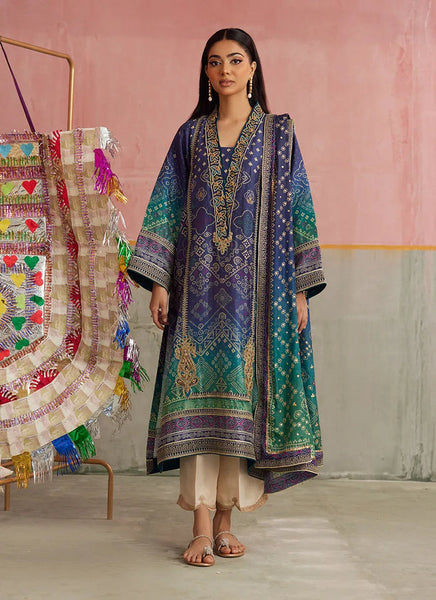 Mayna Festive Prints '25 - Catalina Ombre Shirt And Dupatta
