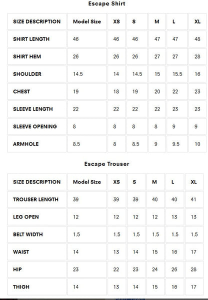 Cords set Pret'25 -Escape