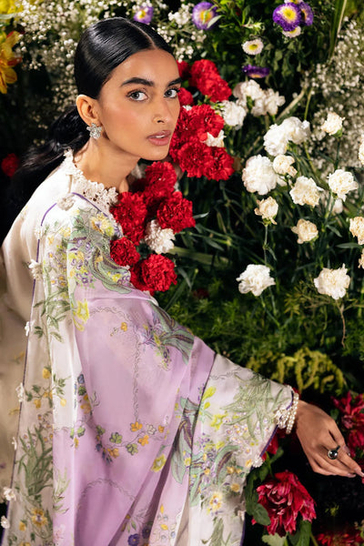 Luxury Lawn '26 - Unstitched Luxury Lawn Woven Net Suit | L261-008-CL