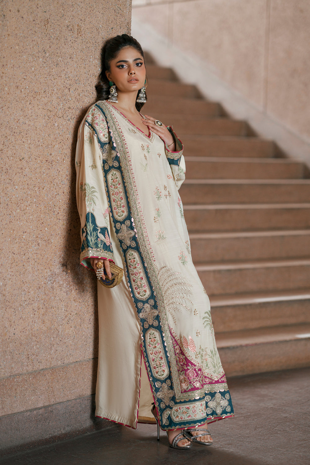 Boutique SS Drop I '26 - Embroidered Kaftan | E1046/104/002 - second image