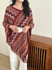 New In '25 - Kai Zig Zag Chevron Knitted Cape