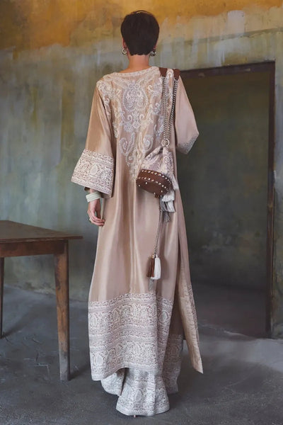 Diffusion '26 - Coffee Beige Tilla-thread Embroidery Kurta Set