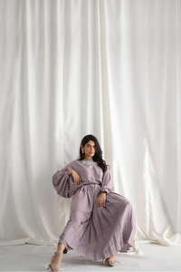 ELYSE Lavender Georgette Long Attire