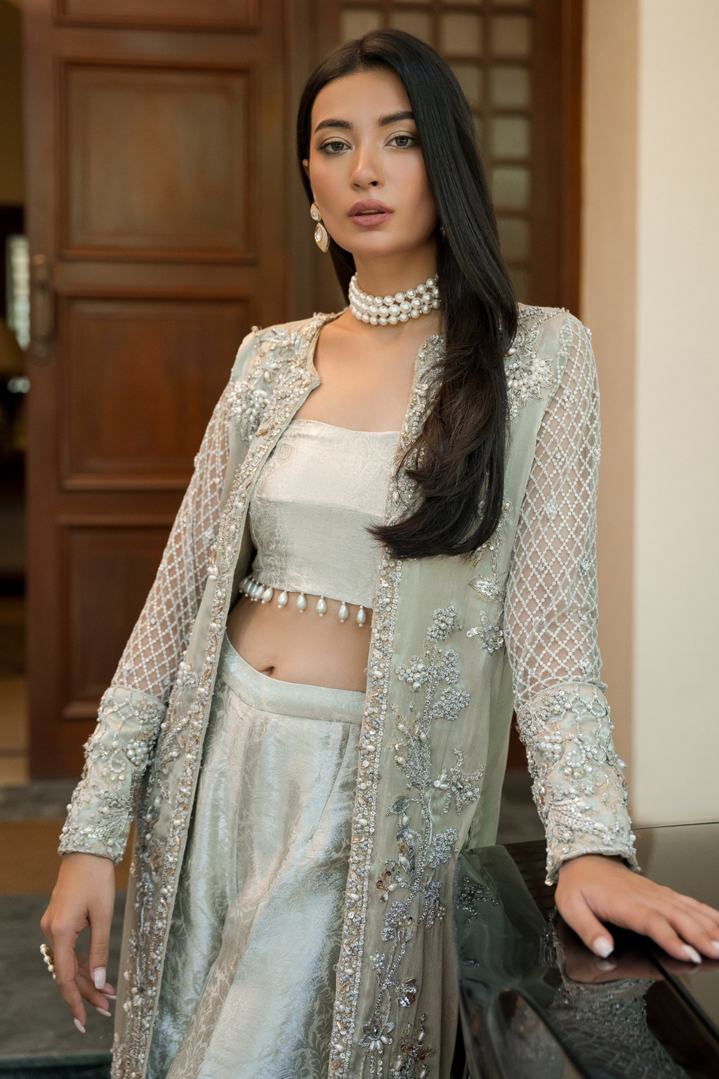 SILVER GOLD JACKET SET (D-12) - second image