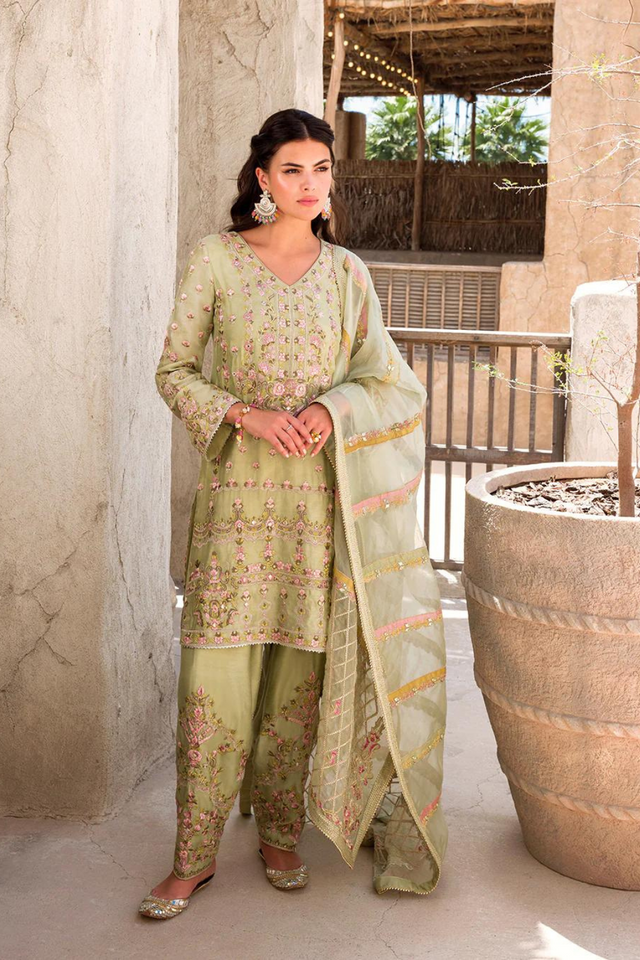 NOYA light green kurta salwaar set