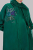 GALAPAGOS GREEN EMBELLISHED RAW SILK SET