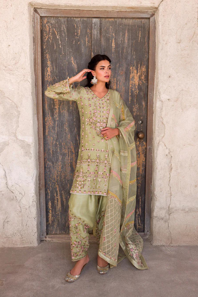 NOYA light green kurta salwaar set