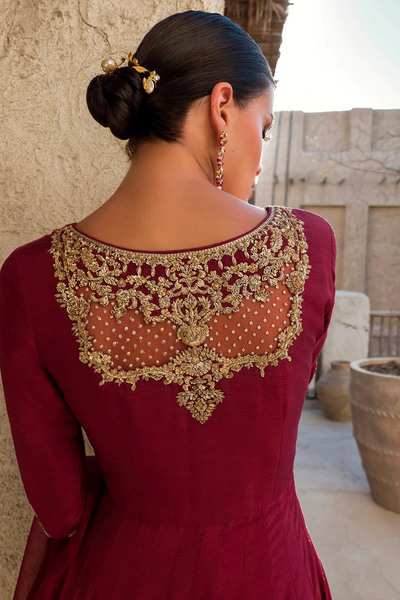 MAAISHA maroon pishwas set 