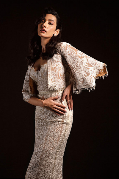 ATHENA Pearl White dress