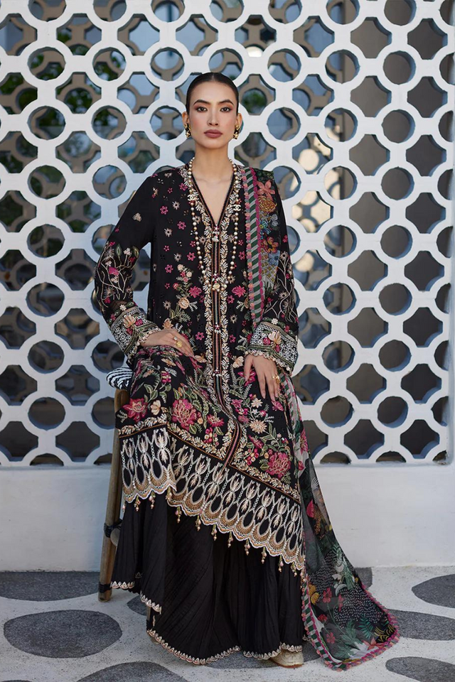 FAIZA SAQLAIN LUXURY LAWN'24- MERLE