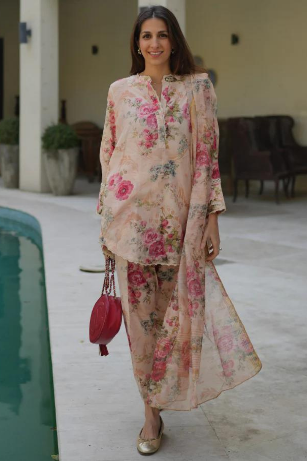 SUMMER LAWN'24- RUSTIC ROSE(3pc)