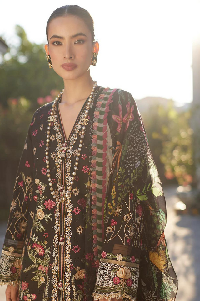 FAIZA SAQLAIN LUXURY LAWN'24- MERLE