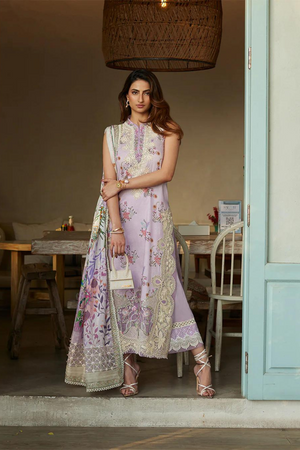 FAIZA SAQLAIN LUXURY LAWN'24- NAZELI