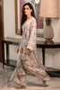  CHANDI - Handcrafted White & Blue Silk Co-ord