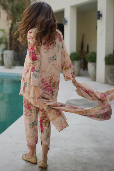 SUMMER LAWN'24- RUSTIC ROSE(3pc)