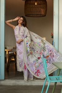 FAIZA SAQLAIN LUXURY LAWN'24- NAZELI