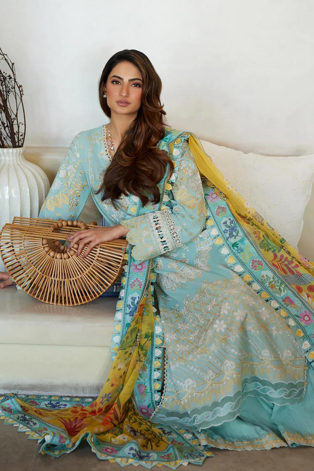 FAIZA SAQLAIN LILIANA LUXURY LAWN'24- GALINA