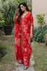 SOHA - Trendy Red Silk Sharara Set by Reema Ahsan Chand Balian