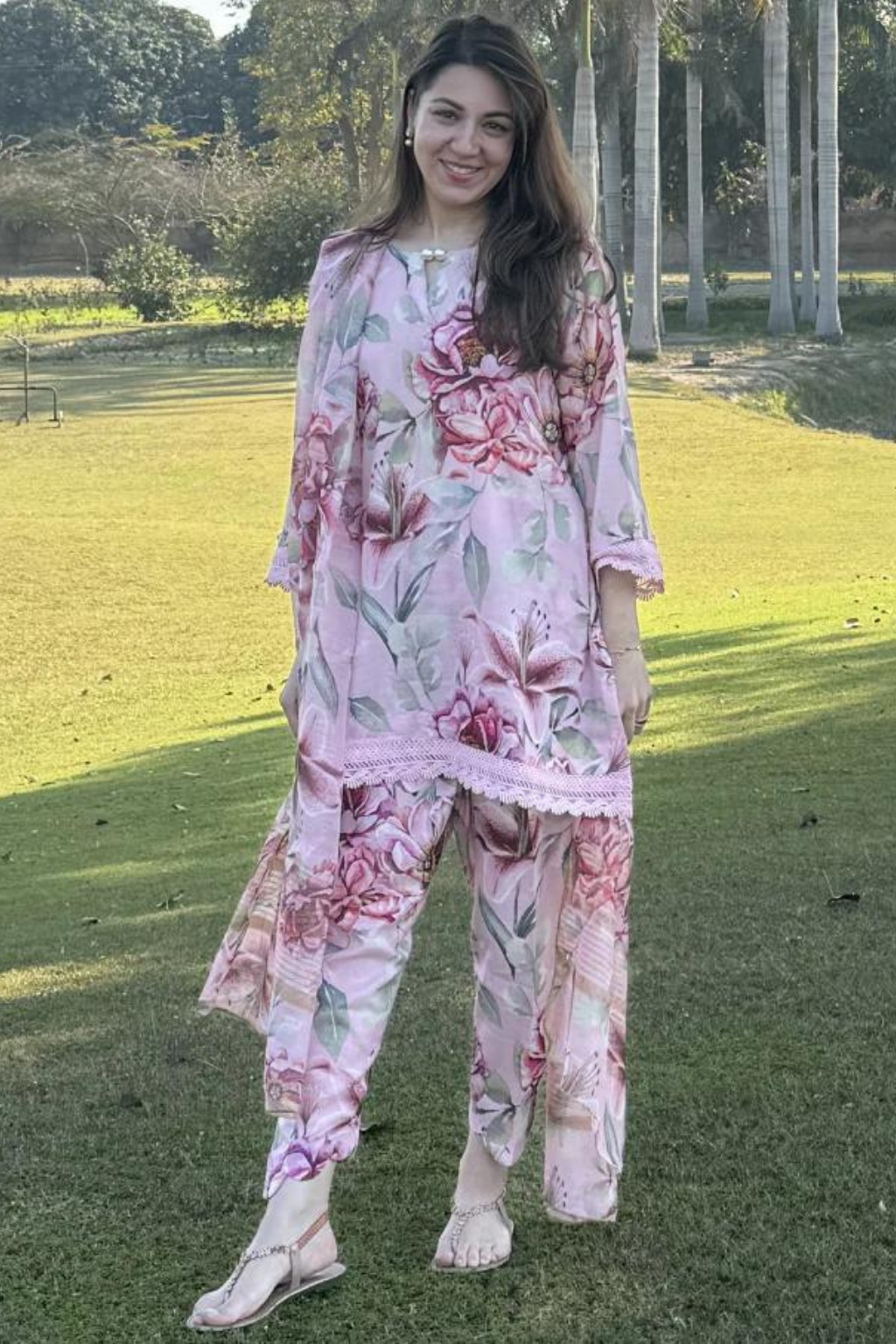 SUMMER LAWN'24- LOVELY LILIES(3pc)