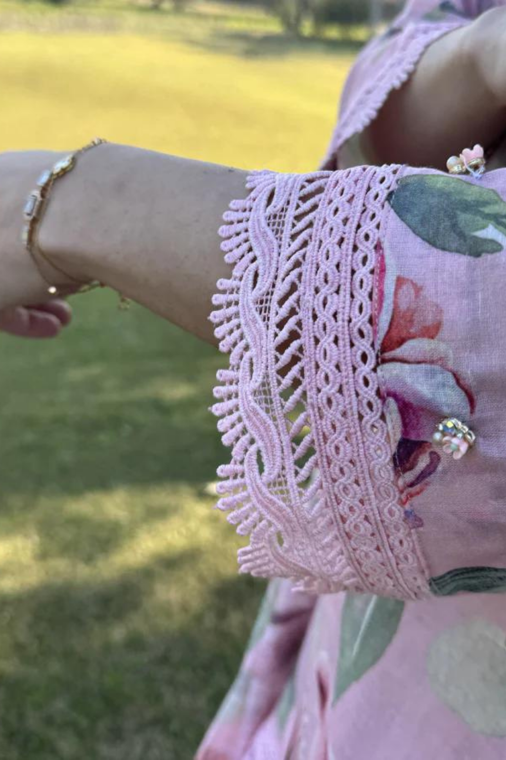 SUMMER LAWN'24- LOVELY LILIES(3pc) - second image