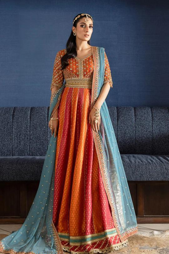 GARNET-Burnt Orange Lehenga