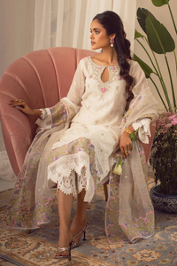 YAMANA Raw Silk Chikankari Zardozi Embroidery Shirt