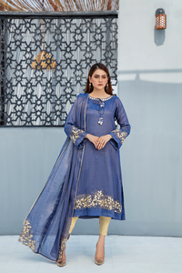 Elegant NIGAR Zari Cotton Net Shirt | Bilal Garment