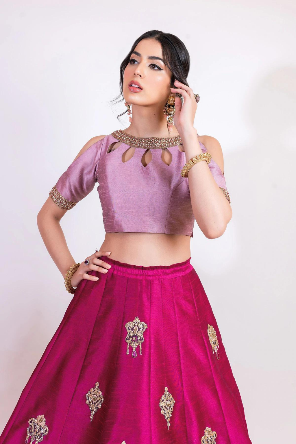 STYLISH LEHNGA CHOLI (D7) - second image