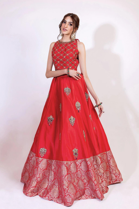 CLASSIC RED LEHNGA CHOLI 