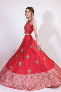 CLASSIC RED LEHNGA CHOLI 