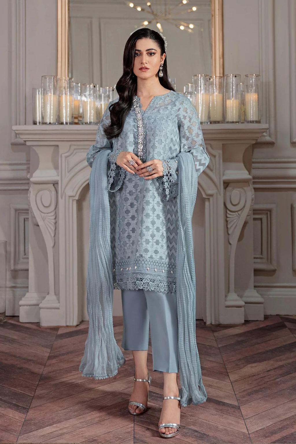 Organza Set by Ammara Khan Viola | Classic Elegance at Bilal Garment