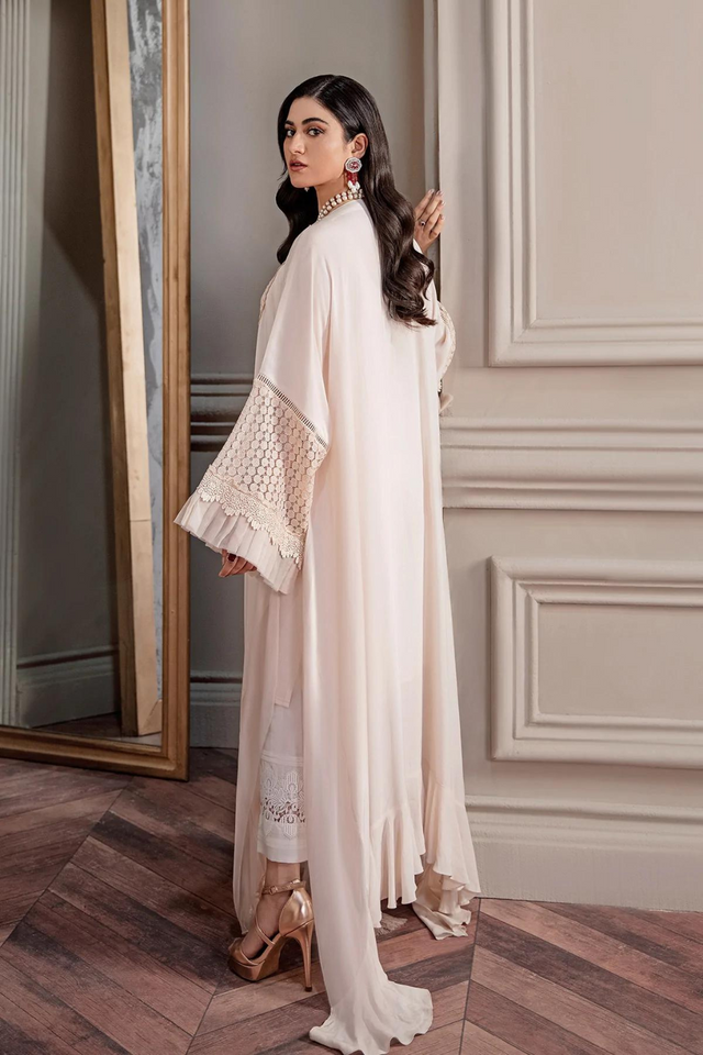 Nude Peach Summer Elegance Kaftan by Ammara Khan Viola