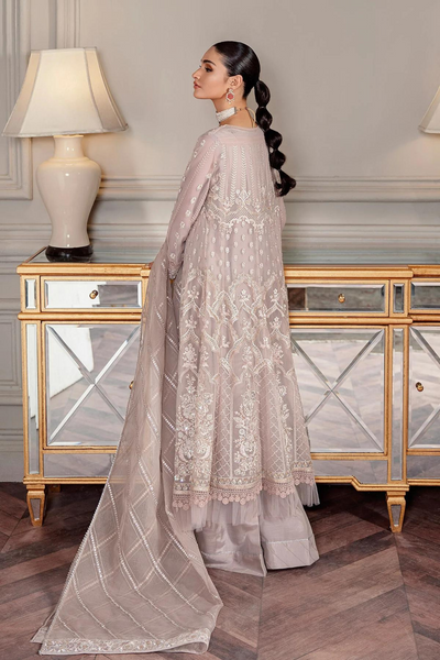 Lavender Long Kalidar by Ammara Khan Viola 