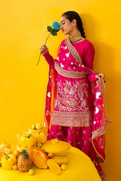 ZARA Chic Hot Pink Gharara Set