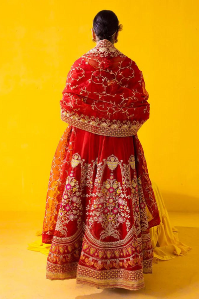 LAAL Elegant Maroon Pishwas Set 