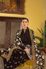 RAAT Black Cotton Net Gharara Set | ALI XEESHAN