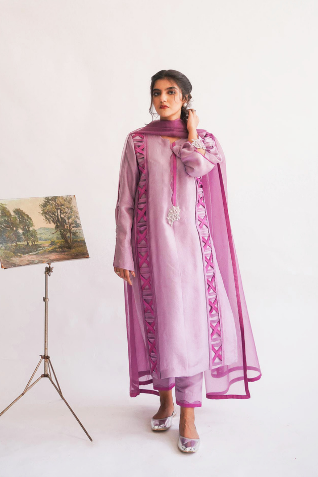 Refreshing Ersa Raw Silk Monochromatic Set | CARMIN