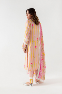 Charming MeharNaz Pink Cord Marina Dress | CARMIN