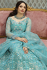 AMREN Feyre - Jewelled Firoza Blue Maxi dress by Daud Abbas