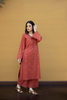 RUST PINK KURTA AND CULOTTES SET 