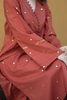 RUST PINK KURTA AND CULOTTES SET 