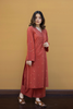 RUST PINK KURTA AND CULOTTES SET 