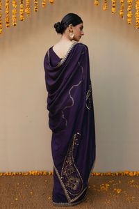 PURPLE SILK SAREE