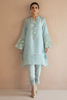 BLUE TUNIC Ensemble  by Deepak Perwani Raw Silk Edit.