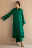 CLASSIC GREEN Co-ord Set by Deepak Perwani Raw Silk Edit 