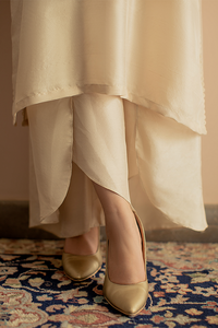 IVORY MIST Ensemble by Deepak Perwani Raw Silk Edit